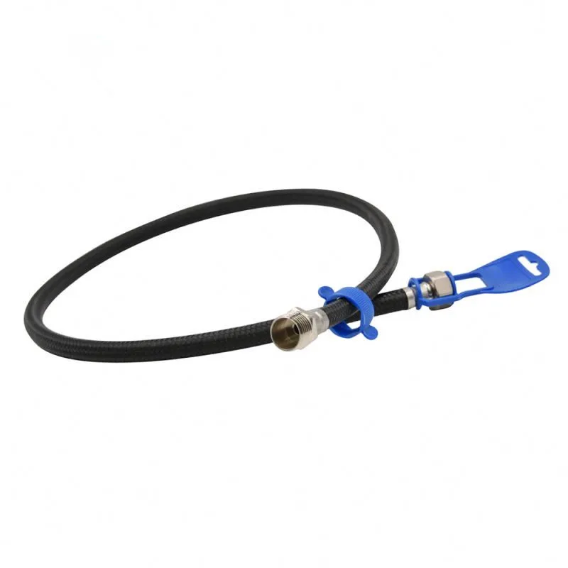 Nylon braided stainless steel nut metal high pressure water inlet hose faucet explosion-proof pipe