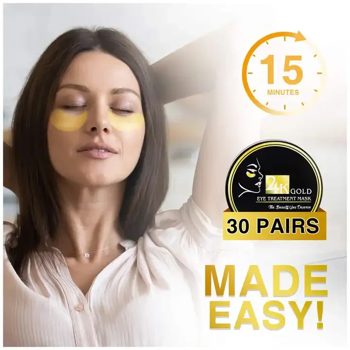 Private Label  Eye Patch Mask Moisturizing Hyaluronic Acid Gel Retinol VC Anti Aging Custom Remove Dark Circles Eye Bag eye mask