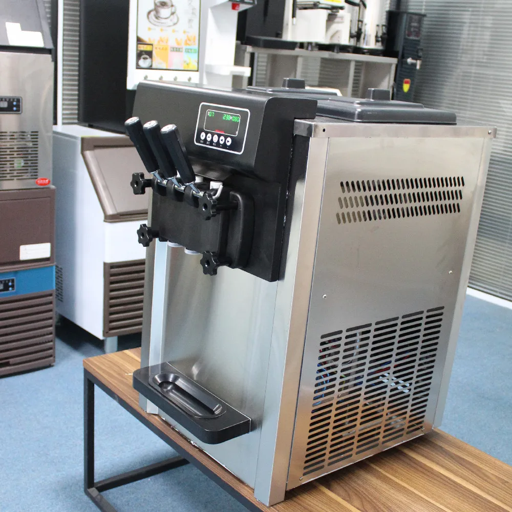 3 flavors commercial soft ice cream machine stainless steel ICE CREAM