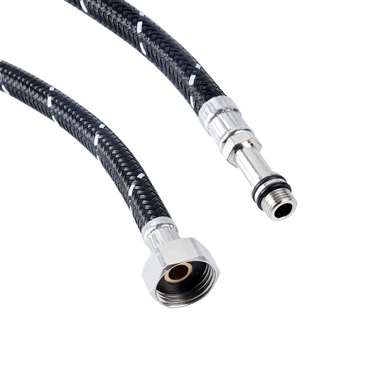 Best Selling Nylon Braided Hose Manufacturer 304 SS Braided Shower Plumbing Hose Pipe