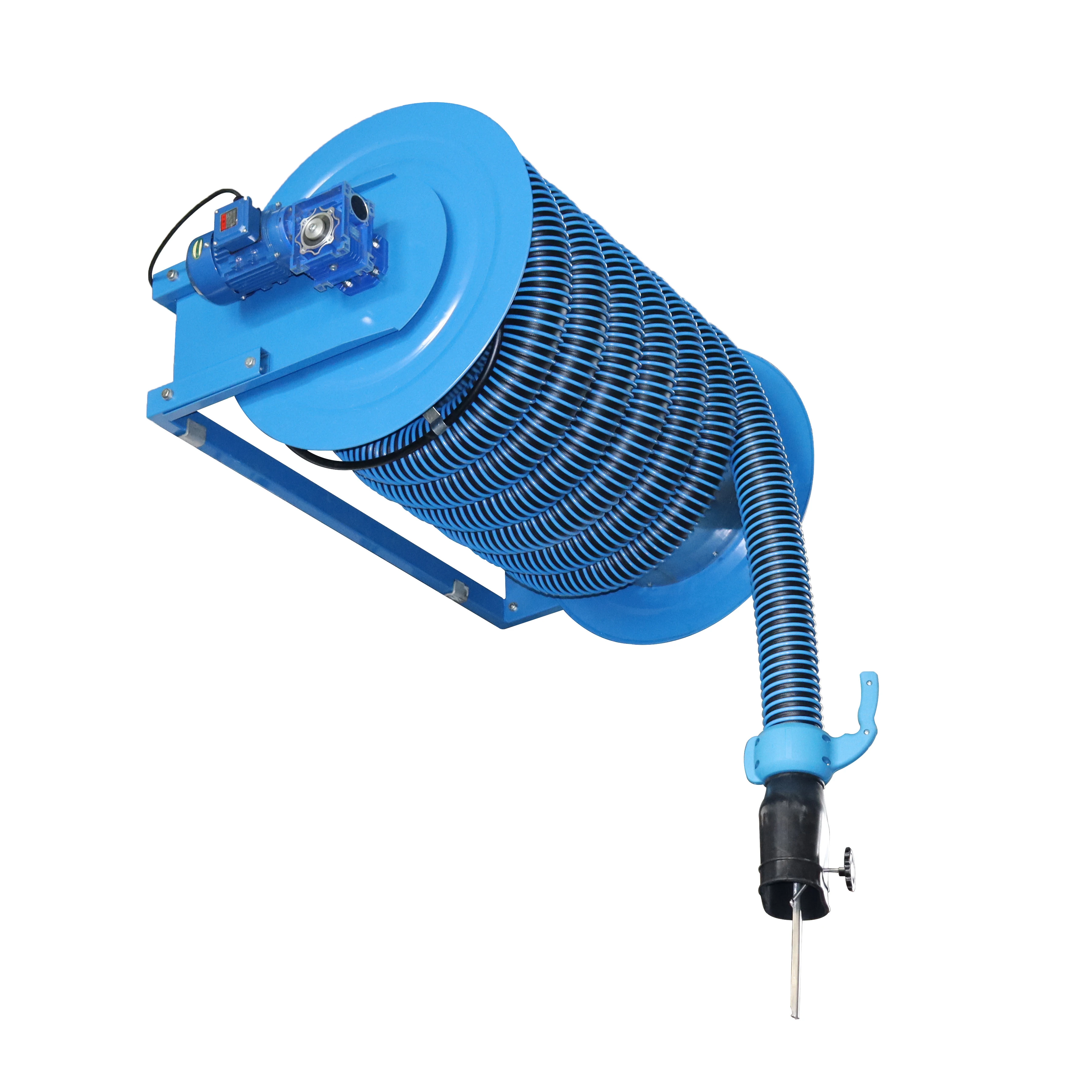 Heavy Duty exhaust gas hose reel with motorHigh Temperature Motorized Exhaust Hose Reel