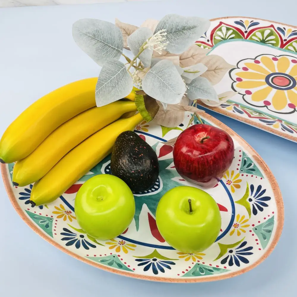 High quality melamine oval plates durable dinner plate oval restaurant plates