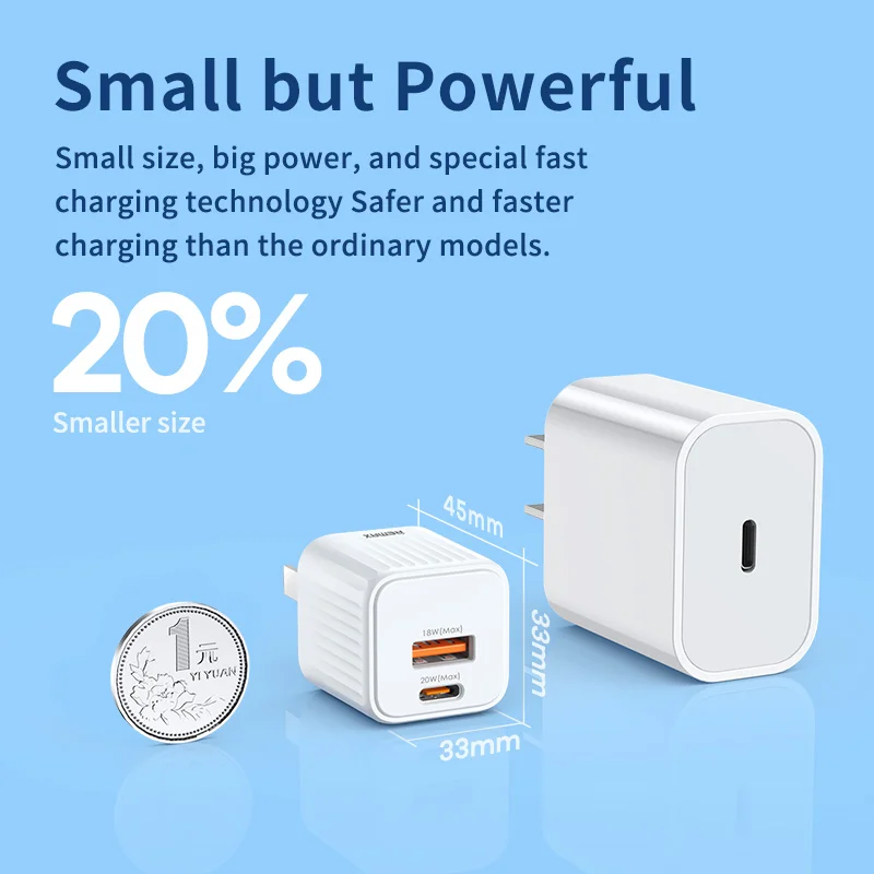Remax Pd Charger Full-Compatibility 20W Ac Mini Cn/Us/Eu/Uk Rp-U2 Amazon Product C Usb Phone Wall Portable Charger For Ip huawei