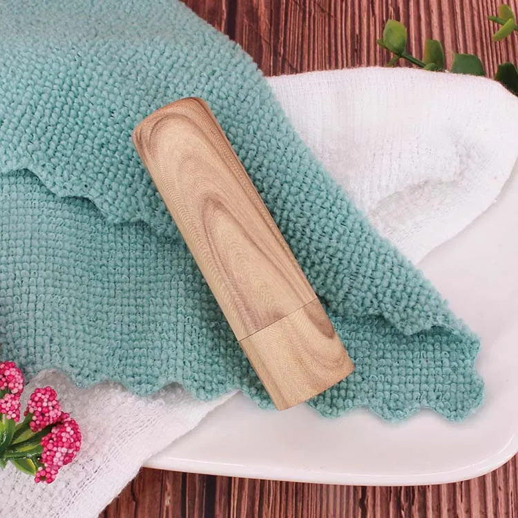 Wholesale Moisturizing Lipstick  wood grain Lip Balm Nourish Lip Care Private Label Cream