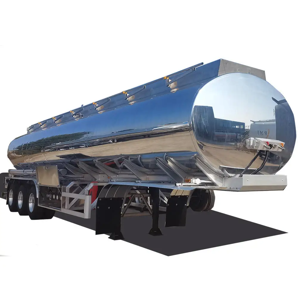 China 40CBM Heavy Duty Used Fuel Tanker Trailer 3 Axl with 35000Liter Aluminium Oil Tank Diesel Truck Trailer Transport