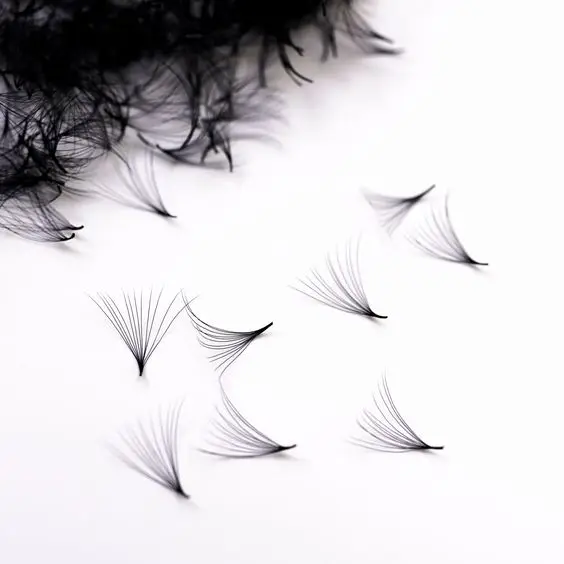 Custom Logo Premade Spike Fans Cluster 2D; 3D, 4D, 5D, 6D, 7D, 8D, 9D, 10D; 12D; 14D; 16D; 18D; 20D Eyelash Korean PBT FIBERS