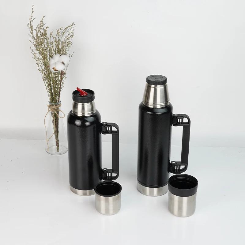 explorer outdoor travel 1.0L thermos pot portable ultra-light stainless steel large-capacity field thermos