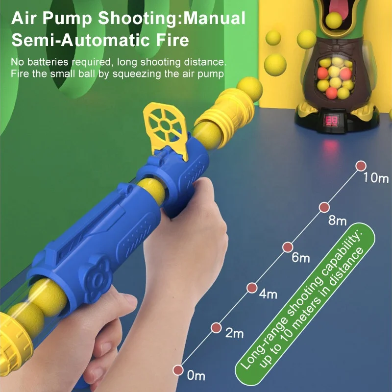 Wholesale Aerodynamic Soft Gun Children Toys Beat Me Duck Multi-player Interactive Shooting Toy Light Sound Soft Bullet Gun