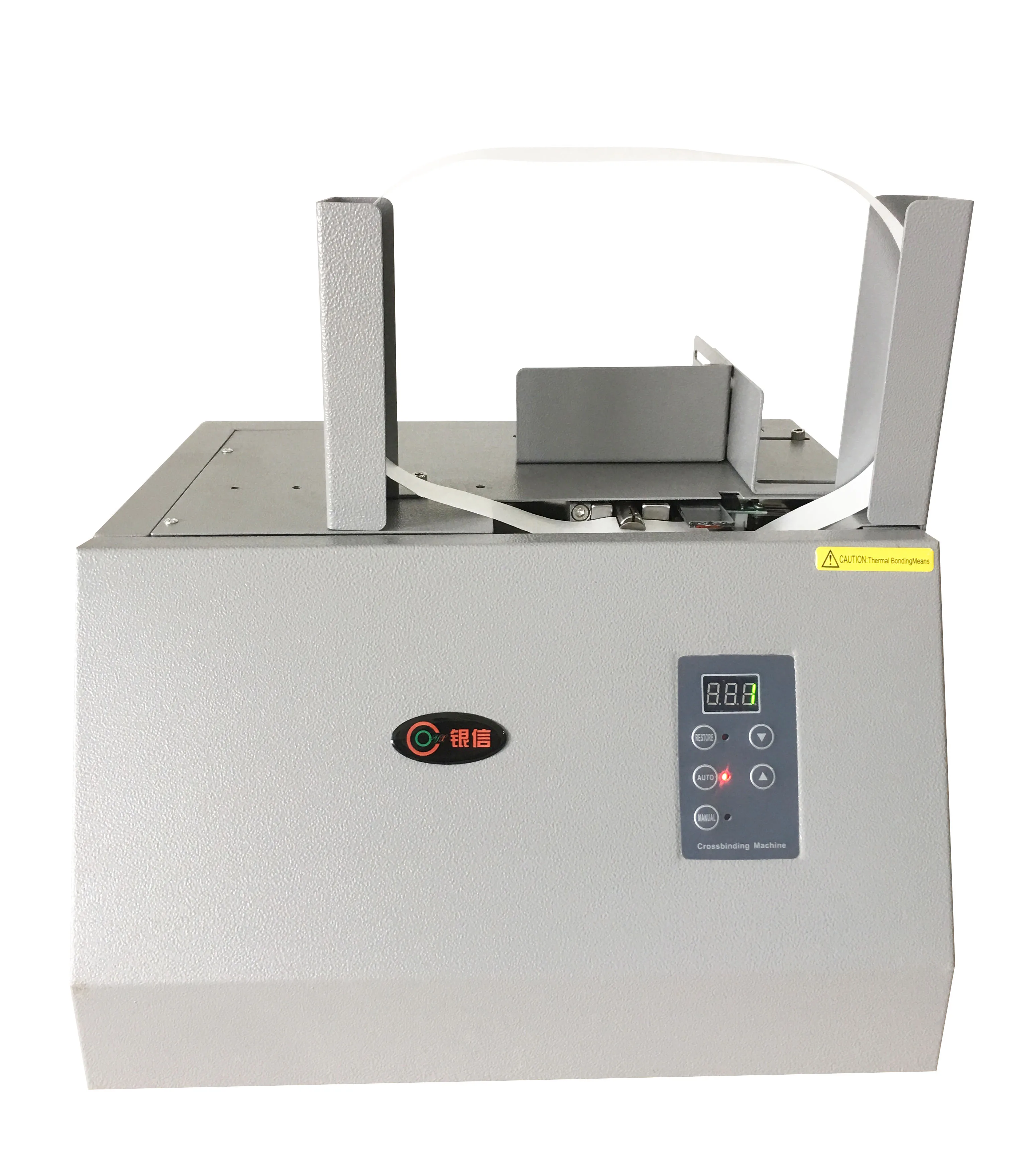 Automatic paper packaging machine banding cash money notes machine hot melt strapping tape machine