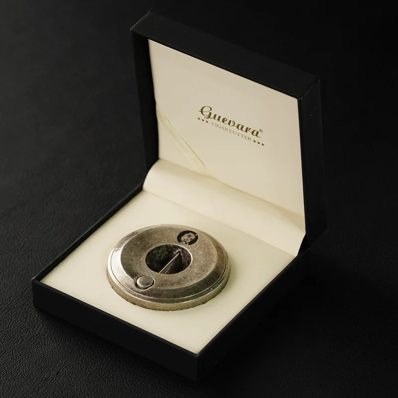 Luxury Outdoor Stainless Steel Metal Smoking Cigar Accessory Round Cutter V-shape Scissors Cigar V Cutter