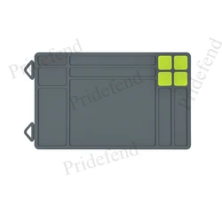 Коврик для ухода Нескользящий прорезиненный коврик для ремонта 15,9x9,8 дюймов чистящий коврик