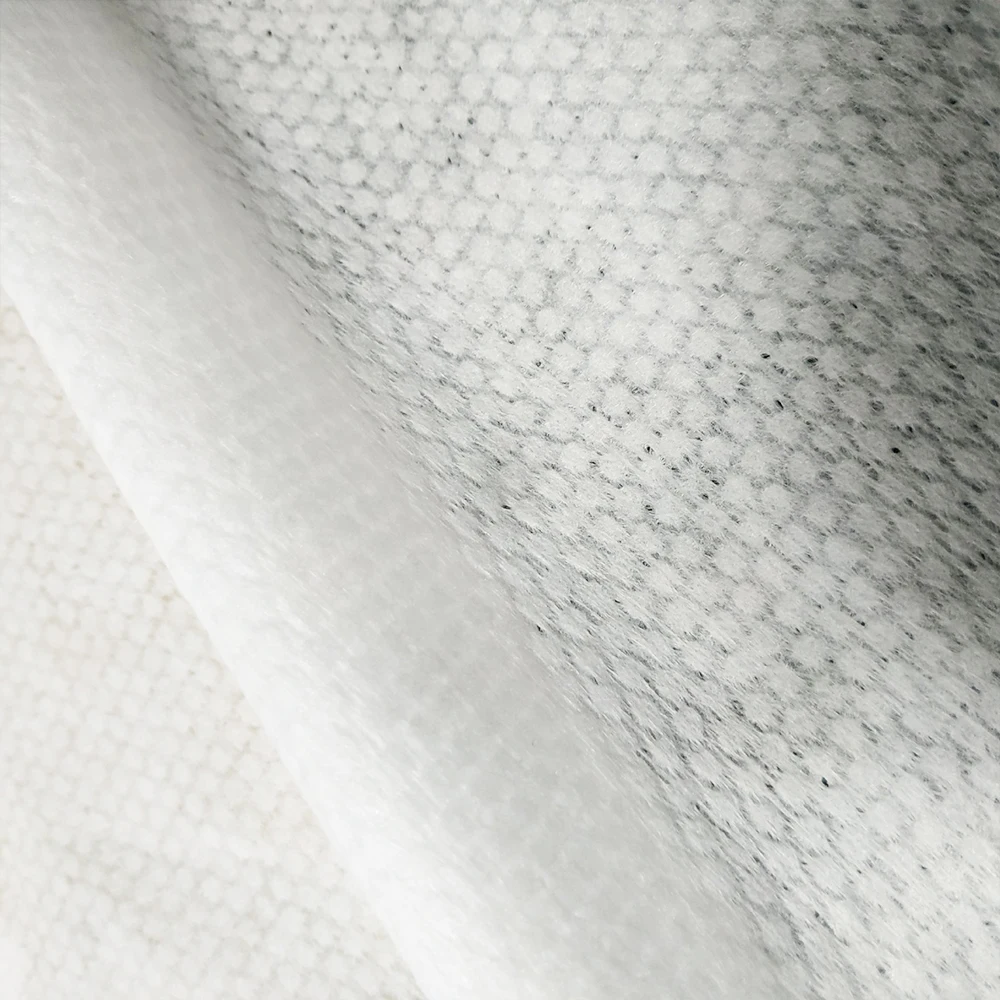 Chinese Hot-Selling Hydrophilic Embossed 3D Small Pearl Dot Non Woven Fabric Roll Spunlace Fabric for Towel