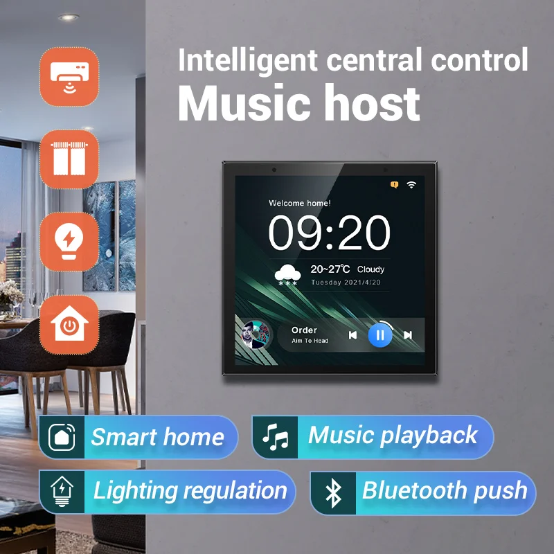 2023 Wall Switch UK Smart Home Control Panel With Zigbee Hub Smart Scene with built-in Alexa voice control