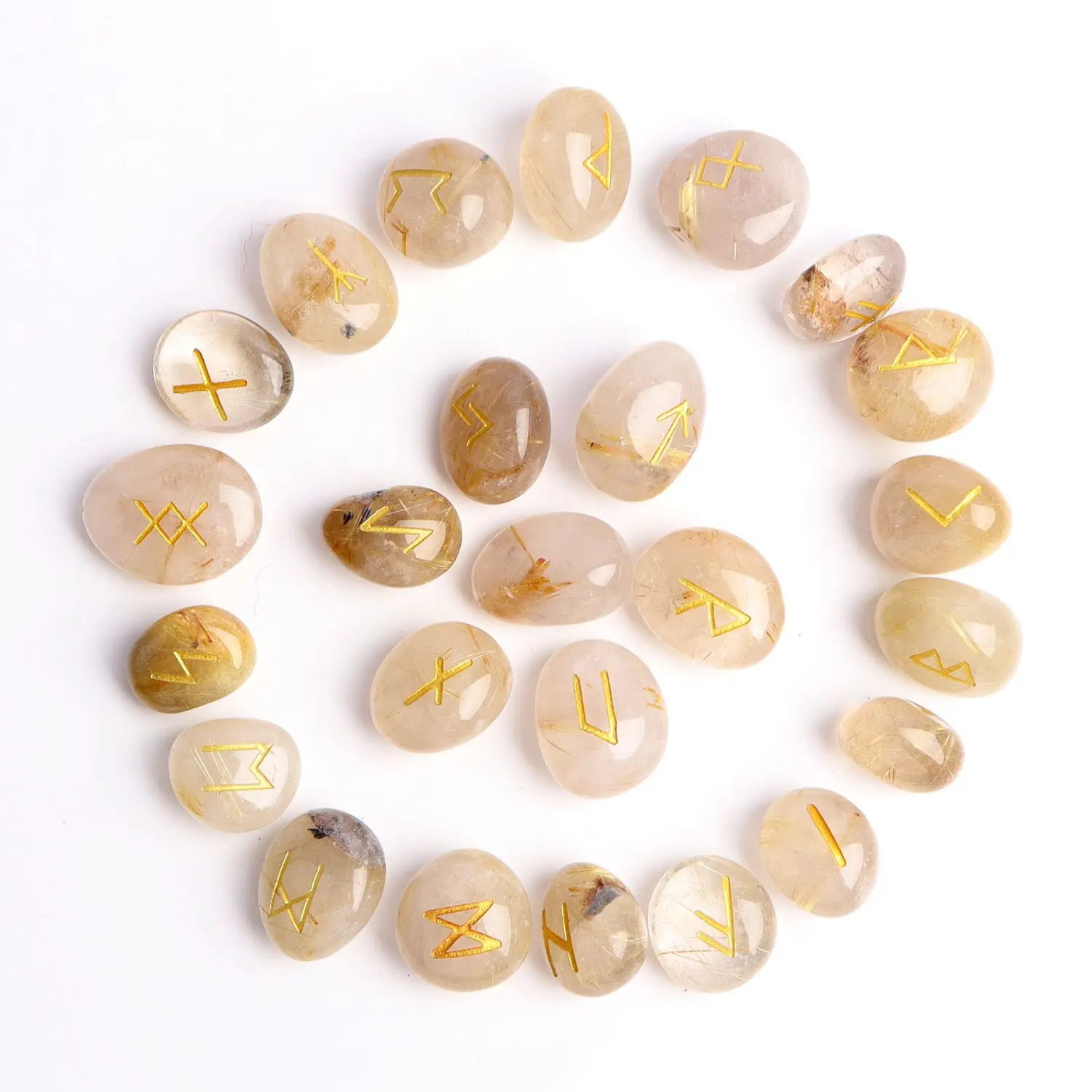 Рутилированный ладонный натуральный хрустальный ладонный камень для заживления