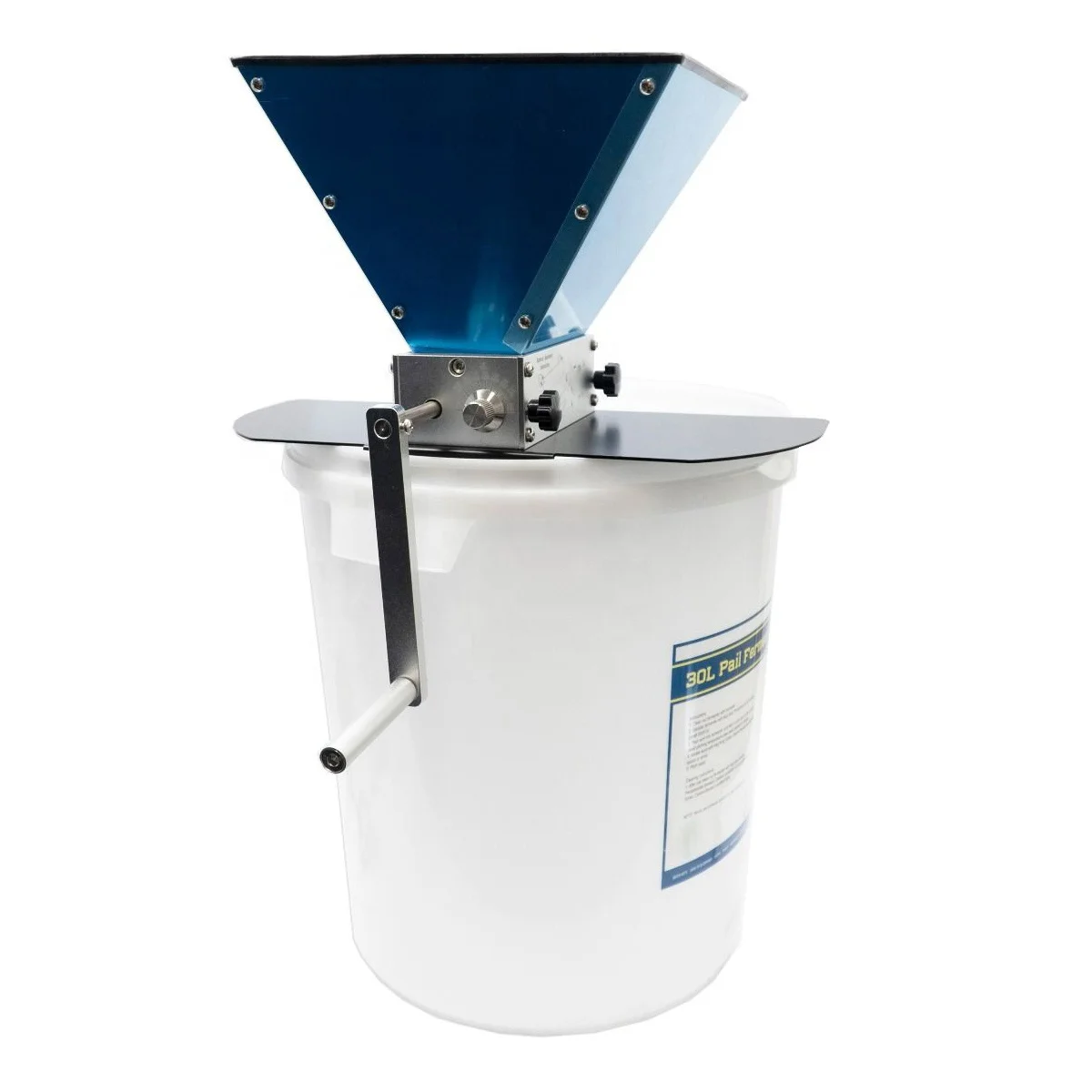 Two Rollers Stainless Steel Homebrew Manual Barley Grinder Malt Grain Mill Crusher With metal Base