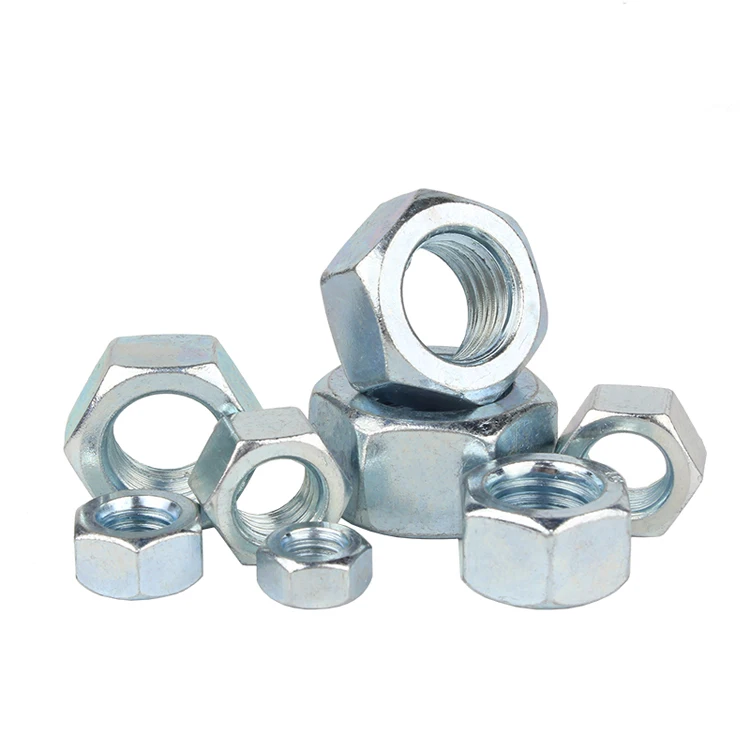 Высокое качество din934 m6 m8 m10 m12 m16 из углеродистой стали с оцинкованной шестигранной гайкой