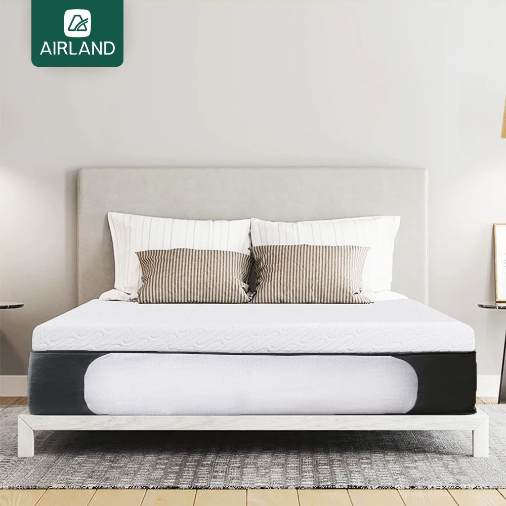 Luxurious Bed Mattress Memory Foam Gel Queen King Single Size High Density Sponge Latex Vacuumed Mattress In A Box