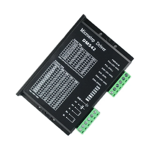 DM542 DSP цифровой 57/60/86 шаговый двигатель драйвер пластиковый корпус/алюминиевый корпус