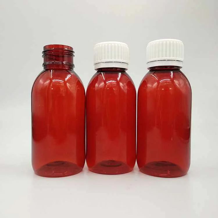 
100ml medicine bottles plastic pill cough syrup bottle 