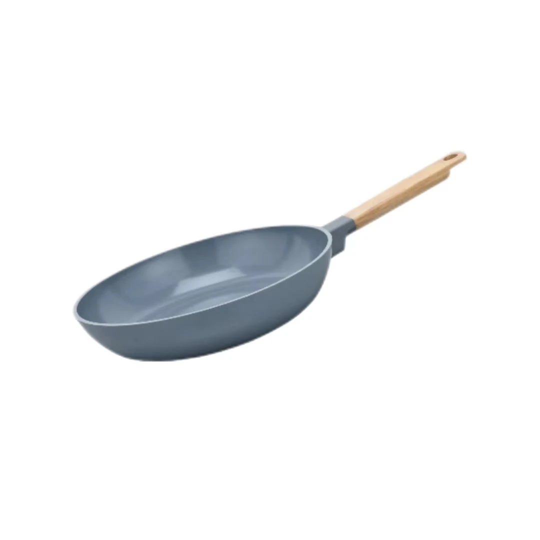CENTURY Internet Popular 30cm Gray Blue Aluminium and Metal Frying Pan Non-Stick and Burn Resistant for Healthy Cooking