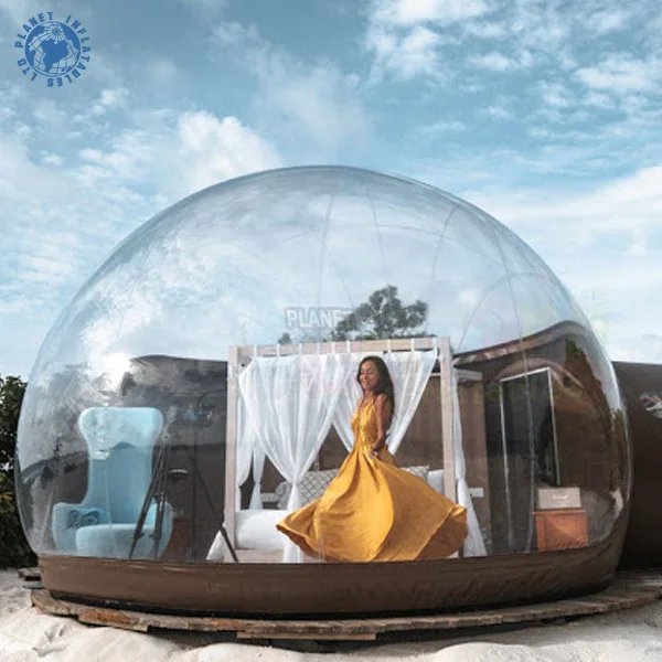 
 3,5 м 4 м 5 м романтическая палатка-пузырь для кемпинга прозрачная надувная палатка-пузырь для кемпинга с воздуходувкой  