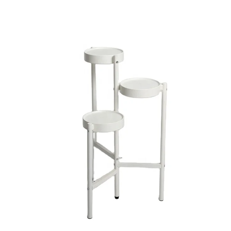 Modern Metal Flower Plant Stand House Home Decoration Flower Stand Tri-Level Metal Floor Plant Stand For Home