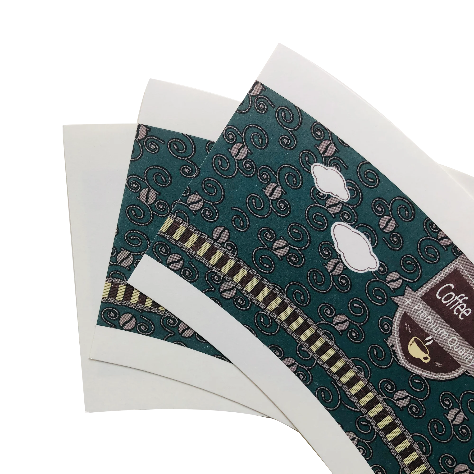 
paper cup fan nanning pe coated paper mugs Good Quality Custom High-end design cutting paper cup fan raw material 