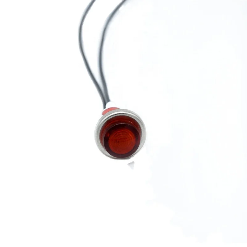 K08A 220VAC red green round plastic with terminal in the end indicator light