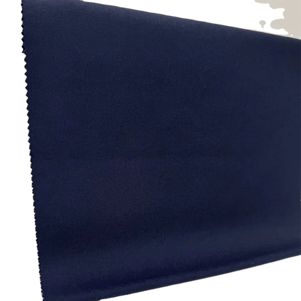 Competitive Price 260gsm Navy Wool Blended Molten Metal Splash Protective Fabrics Fire Retardent Fabric Aramid