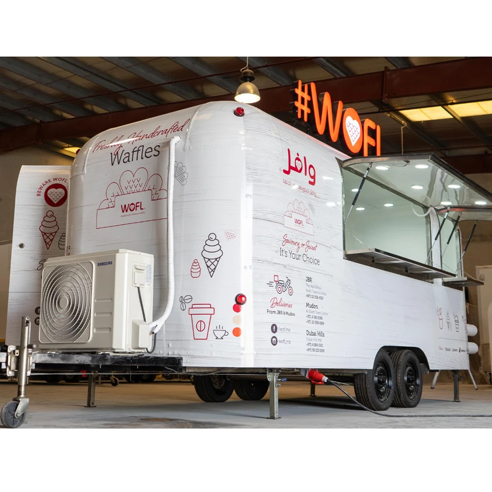 Factory Sale Popular High Standard Yalla Air Trailer 6 m - Food Truck with Competitive Price