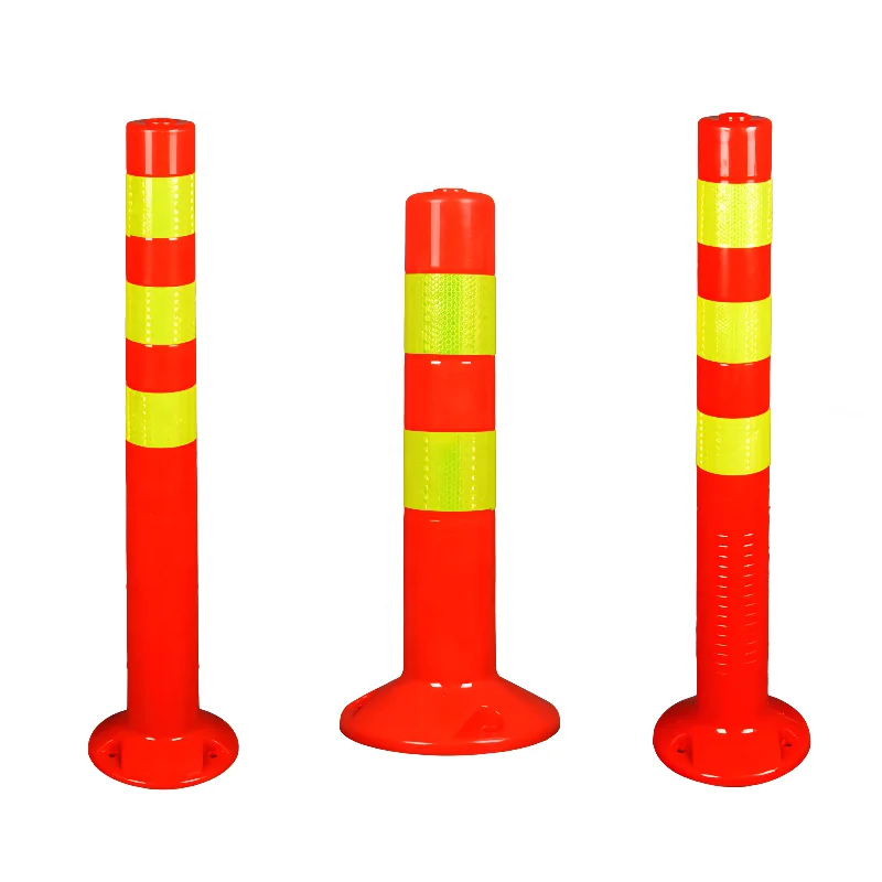 Hot-selling 450~750MM Pu Traffic Delineator Flexible Delineator Post Reflectors