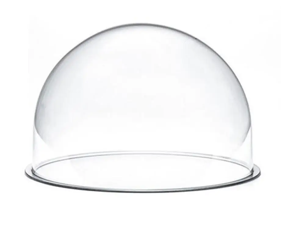 Hik Customized Clear Glass Cover of CCTV housing Acrylic Security Cctv Dome Camera Cover