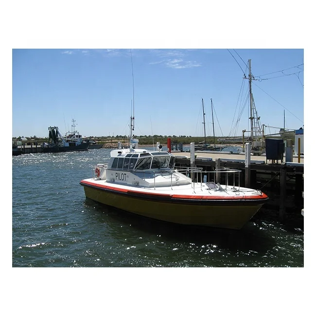
16m fiberglass boat for sale port boat for pilot used volvo engine ambulance boat 
