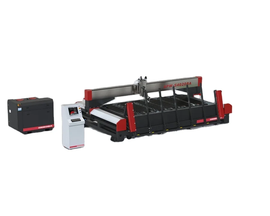 China Manufactured 5 Axis Water Jet Metal Cutter with Pump for Architectural Components