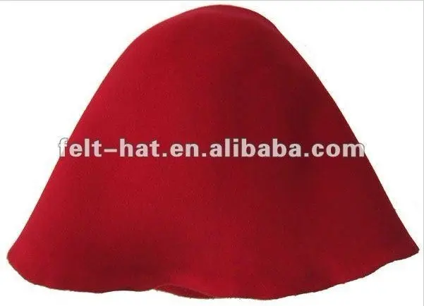solid color wool felt hat body printed felt hat body hood flare capeline