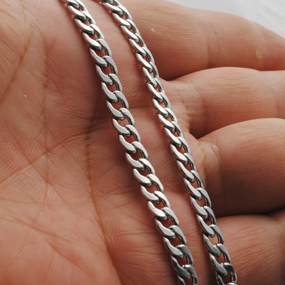 2.1mm -15mm thick 304 Stainless Steel Hip Hop Chain Miami Curb Cuban Link Chain for Men