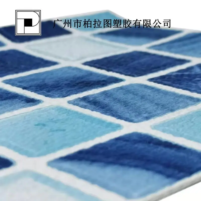 
environment friendly 3d pvc plastic mosaic durable anti mildew anti chlorine waterproof swimming pool liner 