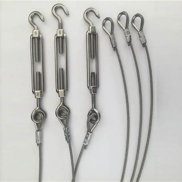 Wire rope accessories 304 4mm stainless steel turnbuckle