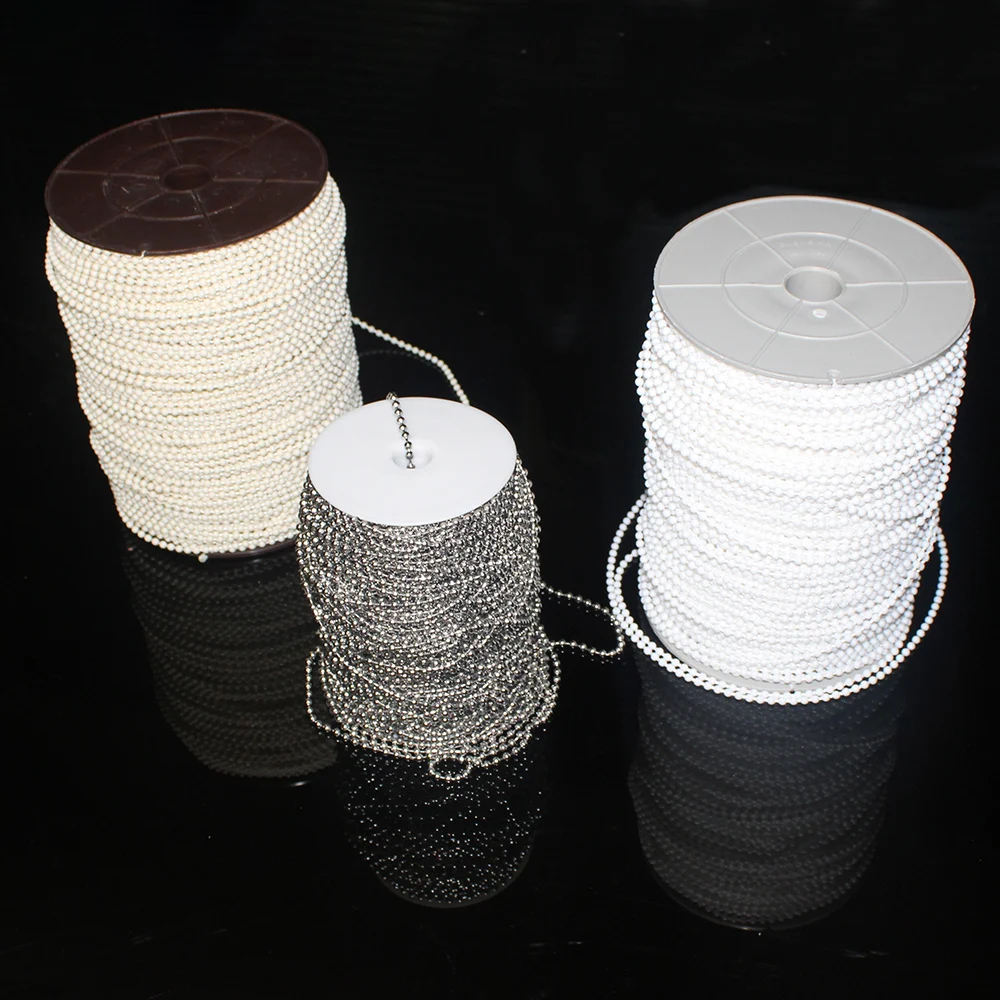 Шнур из нержавеющей стали, цепочка для штор, Аксессуары для штор, шаровая цепочка 4,5*6, разноцветные пластиковые шторы, шаровая цепь