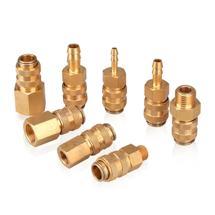 
Free samples!!!Gas Fitting Tube Pneumatic Brass Connector Quick Air Couplings 