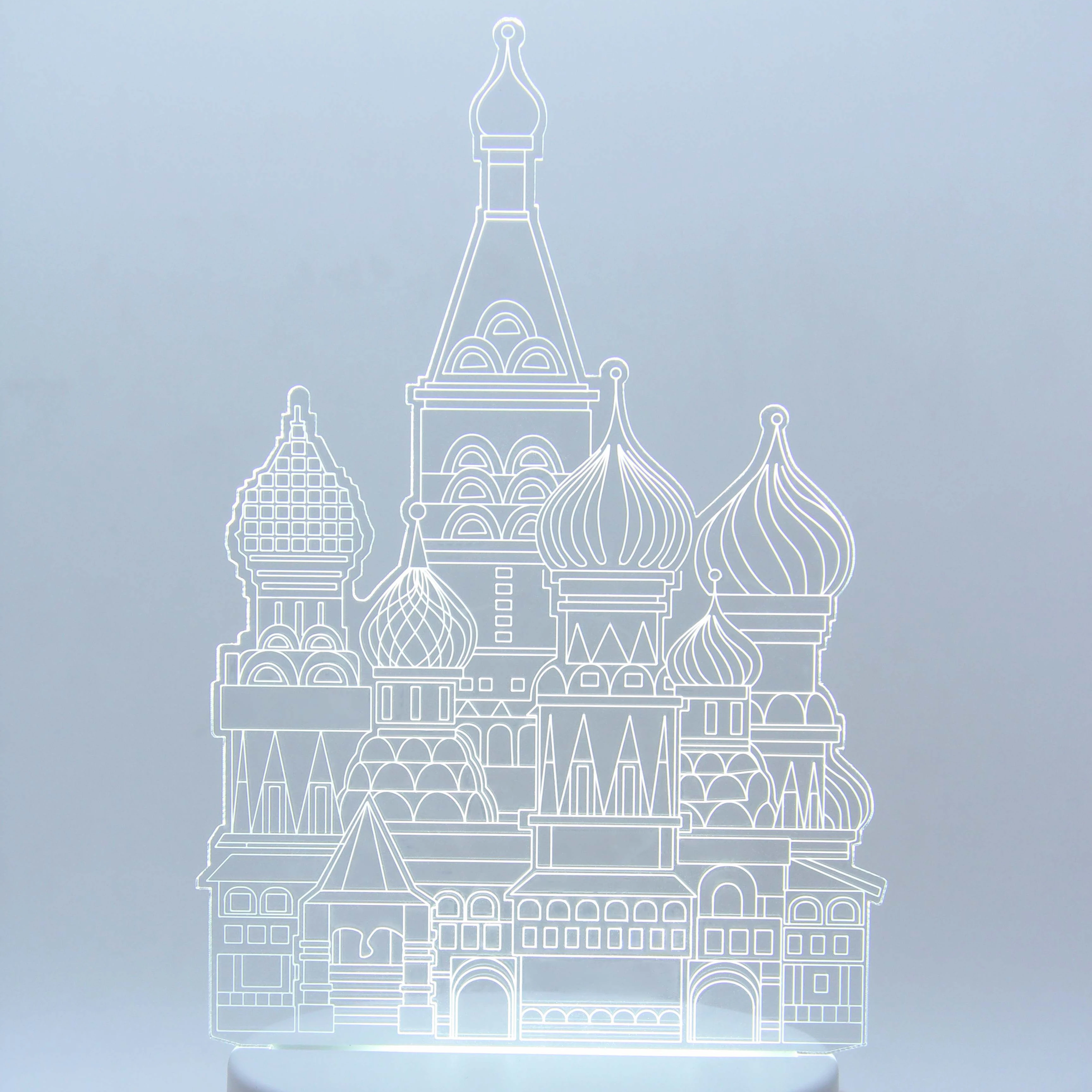 Adjustable Multi-Colour Acrylic LED Christmas Lighting Custom Ambient Light with Various Patterns