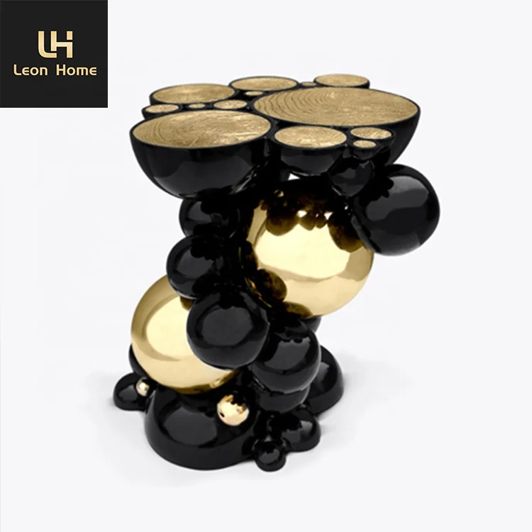 Luxury creative trunk design stainless steel italian console table for living room