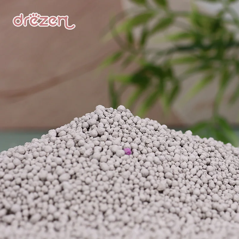 Bentonite Plus Activated Carbon Cat Litter Natural Lavender Fragrance Sand with Clumping Effect Ball Pattern Zeolite Material