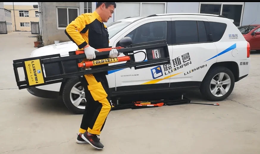 L520E-1 2500kg portable quick jack vehicle scissor car lift with extension plate made in China oil cylinder CE ISO9001
