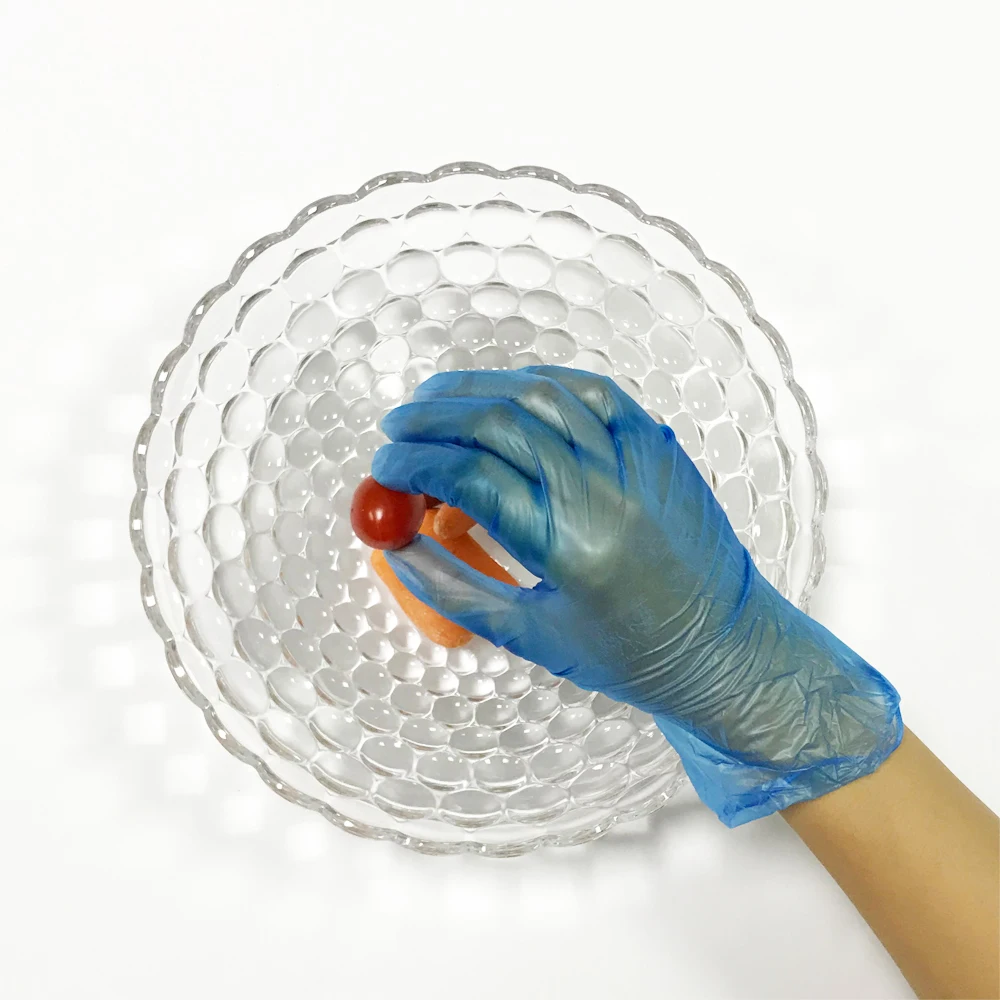 Wholesale Vinyl Gloves Powder Free General Use Clear Blue Vinyl Multipurpose Gloves Disposable PVC Gloves Manufacturer