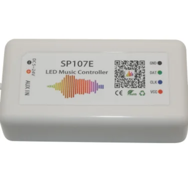SP107E DC5V-24V Blueteeth Музыка Светодиодный контроллер RGB полный цвет LED RGB SPI управление с помощью приложения для телефона для 2812 2811 1903 светодиодная лента для светодиодной ленты