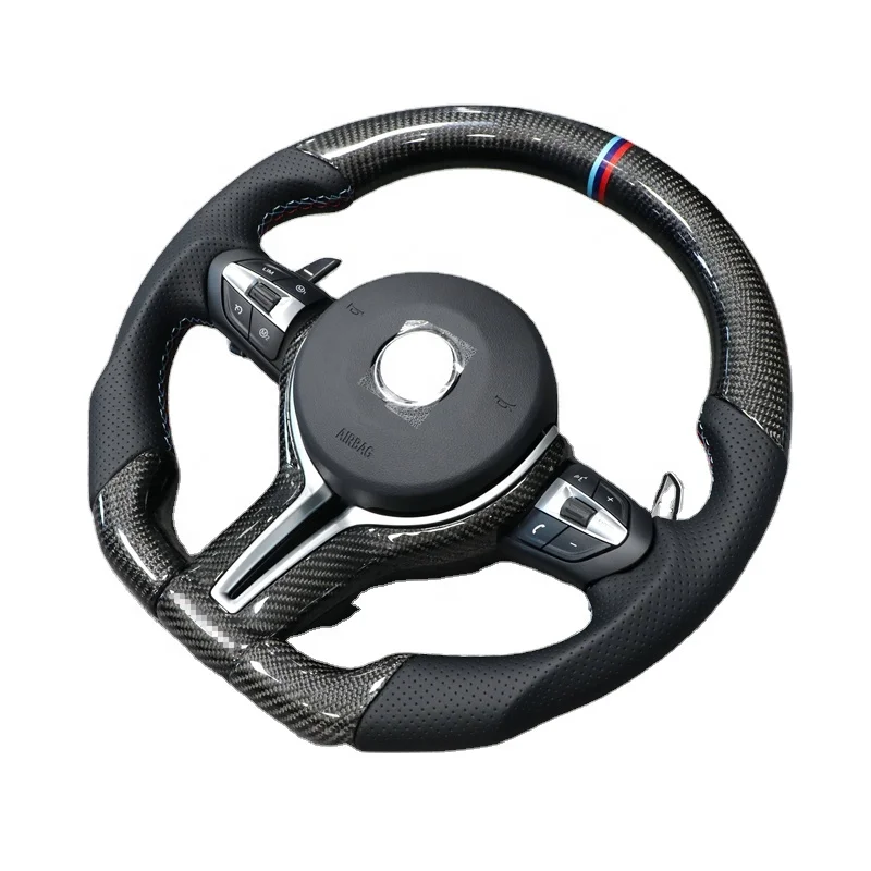 Авто для BMW M3 M4 M5 F32 F80 F30 F10 на заказ из углеродного волокна руль E70 E90 перфорированная кожа горячая Распродажа и высокое качество
