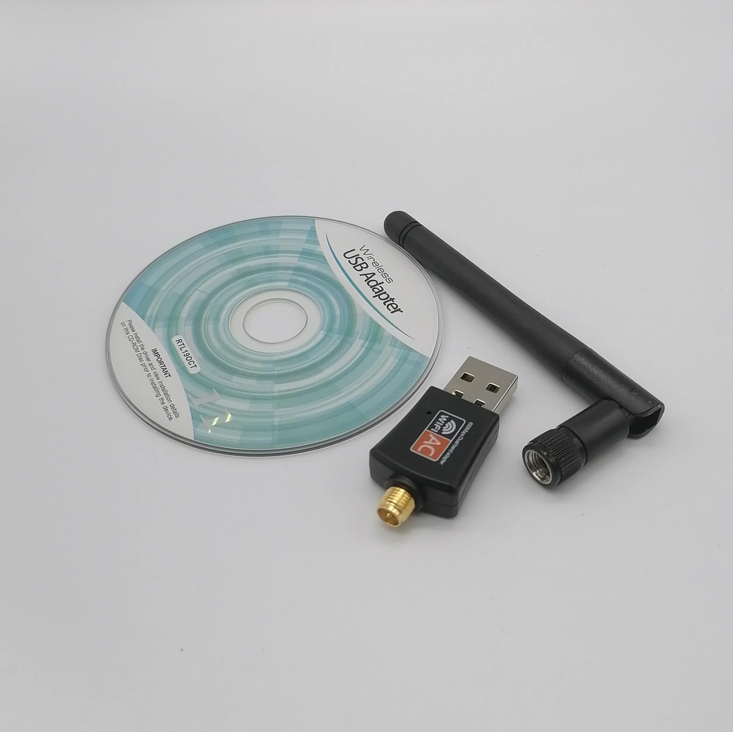 Оптовая продажа беспроводная сетевая карта приемник Wi-Fi 600 м 2 дБ настольный ноутбук usb передатчик с высоким коэффициентом усиления двухдиапазонный адаптер