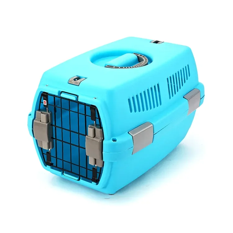 Cat Pet Dog Flight Carrier Case Eco Friendly Plastic Carrier Pet Dog Transport Box  Shipping Time 3 Days cat flight carrier