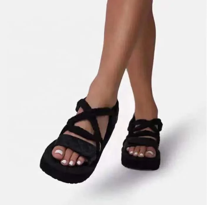 High Quality Thick String Beach Casual Slipper Flip-Flops Outdoor Fashion Breathable Slippers Sandals For Women